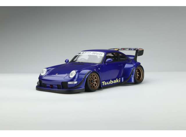 【予約】6月以降発売予定Porche RWB Body Kit Tsubaki blue /GTスピリット 1/18 ミニカー