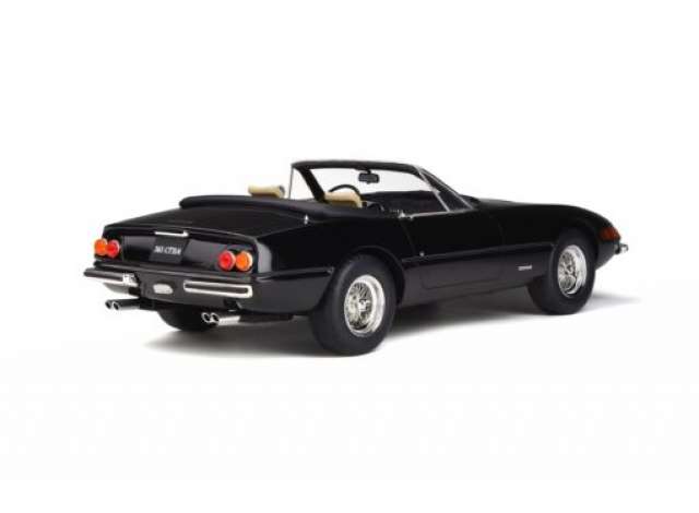 ギャラリービューアに画像をロードする, 【予約】9月以降発売予定1972 Ferrariフェラーリ 365 GTB/4 Spyderスパイダー ブラック  /GTスピリット 1/12 ミニカー
