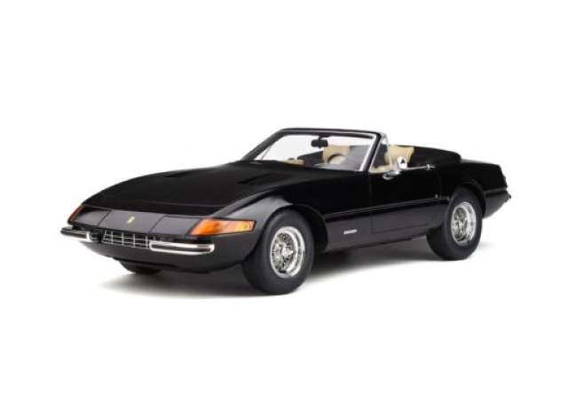 【予約】9月以降発売予定1972 Ferrariフェラーリ 365 GTB/4 Spyderスパイダー ブラック  /GTスピリット 1/12 ミニカー