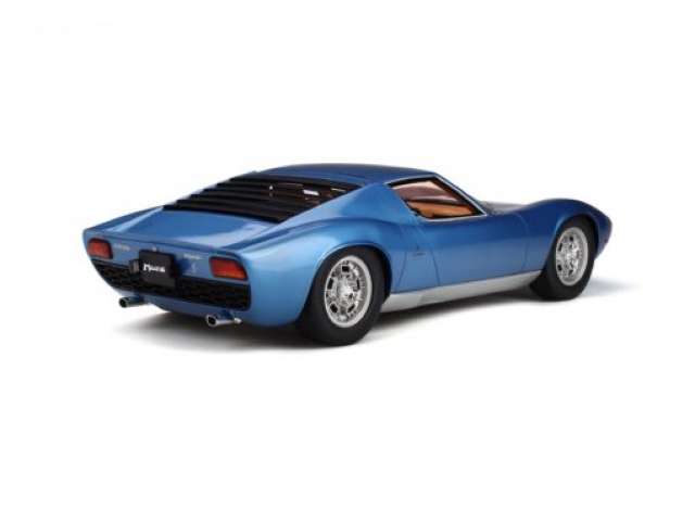 ギャラリービューアに画像をロードする, 【予約】9月以降発売予定1969 Lamborghini Miuraランボルギーニ ミウラ P400S  blue tahiti  /GTスピリット 1/12 ミニカー
