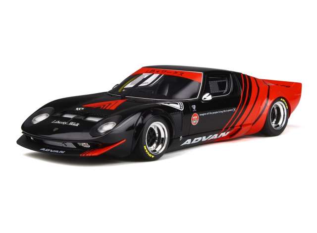 【予約】12月以降発売予定LB-Works Miura  レジンシリーズ  black/red /GTスピリット  1/18 ミニカー