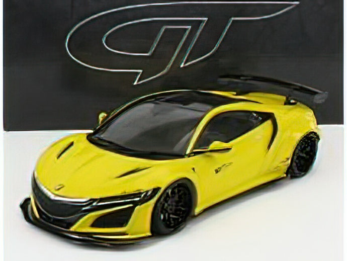 HONDAホンダ NSX LIBERTY WALK 2021 - YELLOW /GTスピリット 1/18 ミニカー