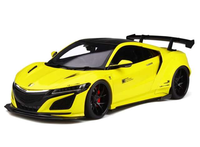 【予約】12月以降発売予定HONDAホンダ NSX Customized car by LB WORKS  レジンシリーズ  yellow/black /GTスピリット  1/18 ミニカー