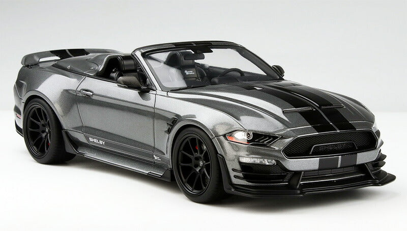 ギャラリービューアに画像をロードする, 【予約】6月以降発売予定2021 Shelby Super Snake Speedster in Carbonized Grey with Black Stripes /GT Spirit 1/18 ミニカー
