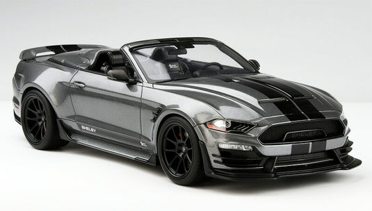 【予約】6月以降発売予定2021 Shelby Super Snake Speedster in Carbonized Grey with Black Stripes /GT Spirit 1/18 ミニカー