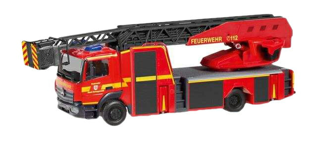 Herpa Feuerwehr Herzogenrath Mercedes Benz Atego Drehleiter 095372 /Herpa  1/87 ミニチュア トラック 建設機械模型 工事車両