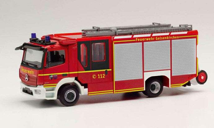 Herpa Feuerwehr Gelsenkirchen Mercedes Benz Atego ´13 Ziegler Z-Cab HLF 095587 /Herpa  1/87 ミニチュア トラック 建設機械模型 工事車両