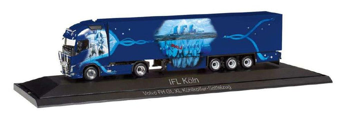 Herpa IFL Cologne Volvo FH Gl. XL refrigerated セミトレーラー 121798 /Herpa  1/87 ミニチュア トラック 建設機械模型 工事車両
