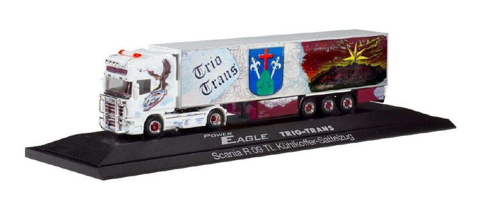 Herpa Trio-Trans Power Eagle Scania R TL reefer trailer 121965 /Herpa  1/87 ミニチュア トラック 建設機械模型 工事車両