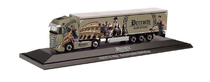 Herpa Perrotti / Gladiatore Iveco S Way walking floor セミトレーラー 122139 /Herpa  1/87 ミニチュア トラック 建設機械模型 工事車両