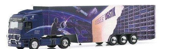 Herpa Stute Logistik Mercedes Benz Actros L box trailer 189392 /Herpa  1/87 ミニチュア トラック 建設機械模型 工事車両