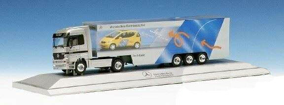 Herpa Kieler Wochen A-Klasse Mercedes Benz Actros LH box trailer 228626 /Herpa  1/87 ミニチュア トラック 建設機械模型 工事車両
