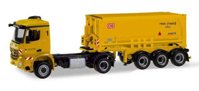 Herpa Leonhard Weiss / Stuttgart 21 Mercedes-Benz Arocs Schmitz deposit tipper 310345 in cooperation with M?rklin /Herpa  1/87 ミニチュア トラック 建設機械模型 工事車両
