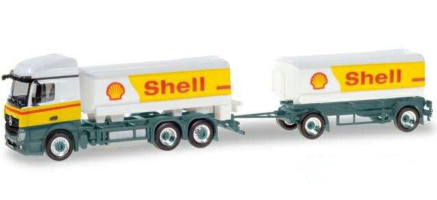 Herpa Shell Mercedes-Benz Actros StreamSpace fuel tank セミトレーラー 310437 /Herpa  1/87 ミニチュア トラック 建設機械模型 工事車両