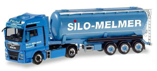 Herpa Silo Melmer/ Kletterstadl MAN TGX XXL Euro 6c silo セミトレーラー 310574 /Herpa  1/87 ミニチュア トラック 建設機械模型 工事車両