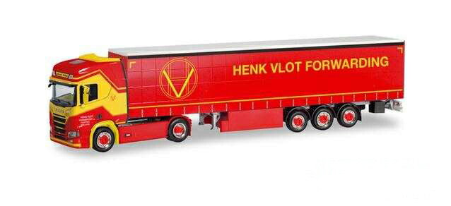 Herpa Henk Vlot Scania CS 20 HD curtain canvas セミトレーラー 310987 /Herpa  1/87 ミニチュア トラック 建設機械模型 工事車両