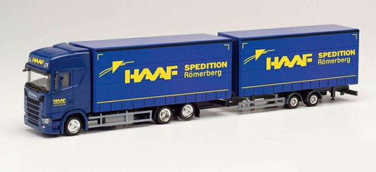 Herpa Haaf Spedition Scania CS20HD volume trailer 312028 /Herpa  1/87 ミニチュア トラック 建設機械模型 工事車両
