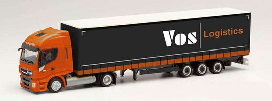Herpa VOS Logistics Iveco Stralis NP lowliner セミトレーラー 312110 /Herpa  1/87 ミニチュア トラック 建設機械模型 工事車両