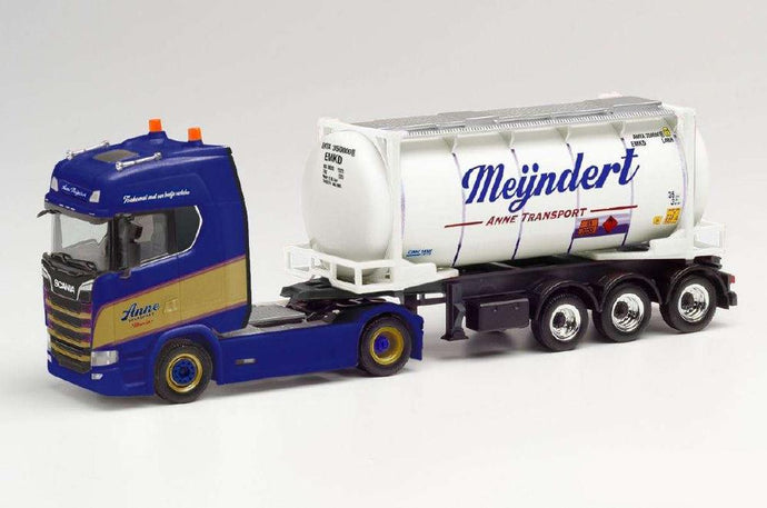 Herpa Mijndert / Anne Scania CS20HD swap container セミトレーラー 312813 /Herpa  1/87 ミニチュア トラック 建設機械模型 工事車両