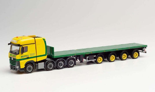 Herpa HKV cranes Mercedes-Benz Arocs Bigspace SLT teletrailer セミトレーラー 312905 /Herpa  1/87 ミニチュア トラック 建設機械模型 工事車両