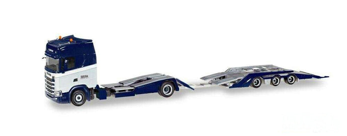 Herpa van den Brink Scania CS20HD truck transporter trailer 313742 /Herpa  1/87 ミニチュア トラック 建設機械模型 工事車両