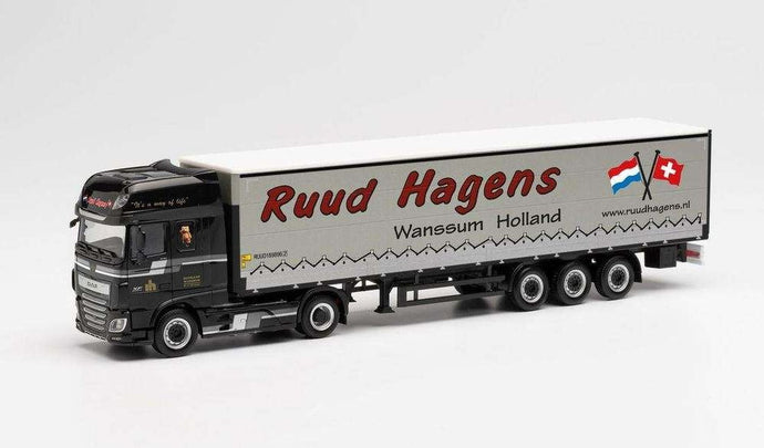 Herpa Ruud Hagens DAF XF SSC Euro 6 curtains for セミトレーラー truck side walls 313872 /Herpa  1/87 ミニチュア トラック 建設機械模型 工事車両