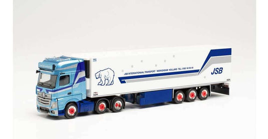 Herpa Swijnenburg Mercedes Benz Actros Gigaspace 18 6x2 reefer trailer 314312 /Herpa  1/87 ミニチュア トラック 建設機械模型 工事車両