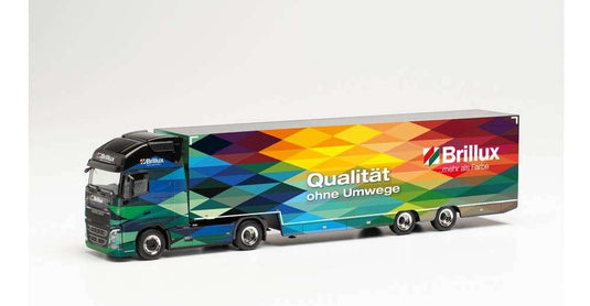 Herpa Brillux Volvo FH Globetrotter XL Koffersattelzug 314343 /Herpa  1/87 ミニチュア トラック 建設機械模型 工事車両