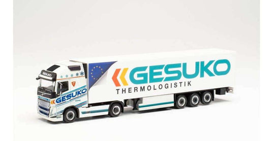 Herpa Gesuko Volvo FH Globetrotter XL reefer trailer 314497 /Herpa  1/87 ミニチュア トラック 建設機械模型 工事車両