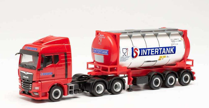 Herpa Intertank MAN TGX GM 6x4 Swapcontainer 314541 /Herpa  1/87 ミニチュア トラック 建設機械模型 工事車両