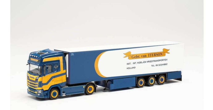 Herpa Gebr. van Iterson Scania CS20HD reefer trailer 314619 /Herpa  1/87 ミニチュア トラック 建設機械模型 工事車両