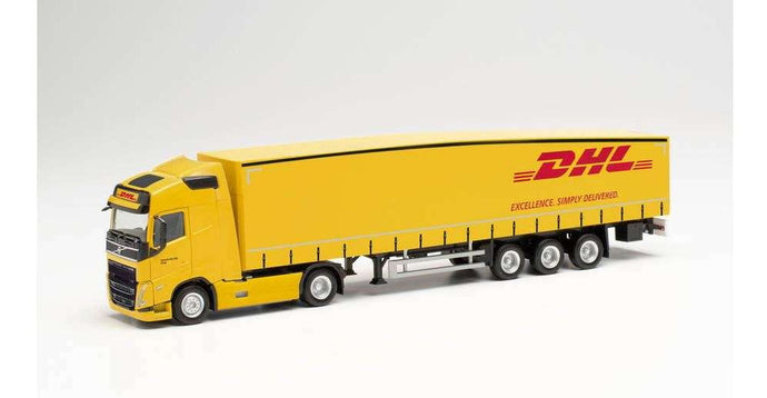 Herpa DHL Volvo FH Globetrotter 2020 Schmitz Ecoflex trailer 314626 /Herpa  1/87 ミニチュア トラック 建設機械模型 工事車両