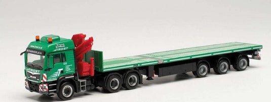 Herpa Trost MAN TGS LX Euro 6c 6x4 loading crane teletrailer 314831 /Herpa  1/87 ミニチュア トラック 建設機械模型 工事車両