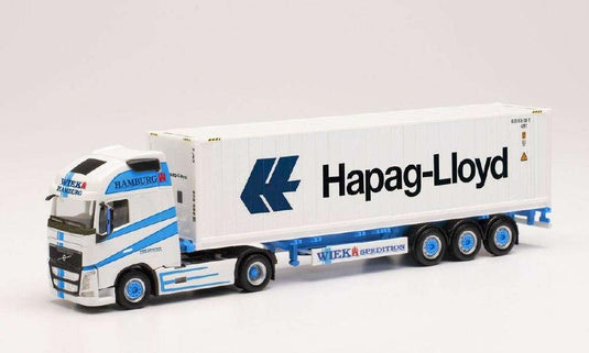 Herpa Wiek Volvo FH Globetrotter XL container セミトレーラー Hapag-Lloyd 314848 /Herpa  1/87 ミニチュア トラック 建設機械模型 工事車両
