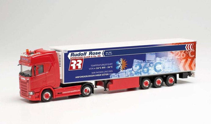 Herpa Spedition Rose Trucker Babe Manu Scania CS20HD reefer box セミトレーラー 315005 /Herpa  1/87 ミニチュア トラック 建設機械模型 工事車両