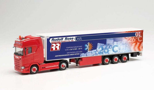 Herpa Spedition Rose Trucker Babe Manu Scania CS20HD reefer box セミトレーラー 315005 /Herpa  1/87 ミニチュア トラック 建設機械模型 工事車両