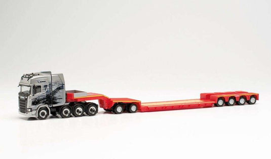 Herpa Esser Schwertransporte Scania CS20HD Pendel-X-セミトレーラー Interdolly 315159 /Herpa  1/87 ミニチュア トラック 建設機械模型 工事車両