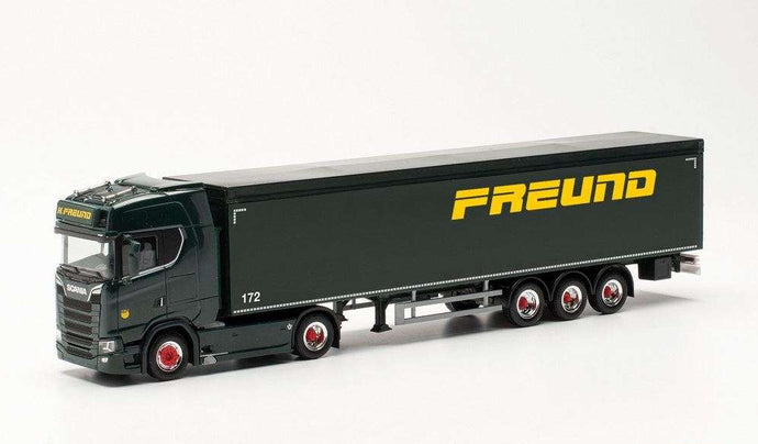 Herpa Spedition Freund Scania CS 20 HD walking floor セミトレーラー 315173 /Herpa  1/87 ミニチュア トラック 建設機械模型 工事車両