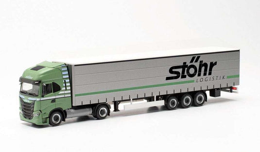 Herpa Stohr Iveco S-Way curtainside セミトレーラー 315227 /Herpa  1/87 ミニチュア トラック 建設機械模型 工事車両