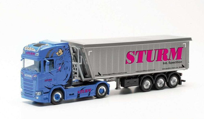 Herpa Sturm Scania CS20ND Stoffelliner セミトレーラー 315234 /Herpa  1/87 ミニチュア トラック 建設機械模型 工事車両