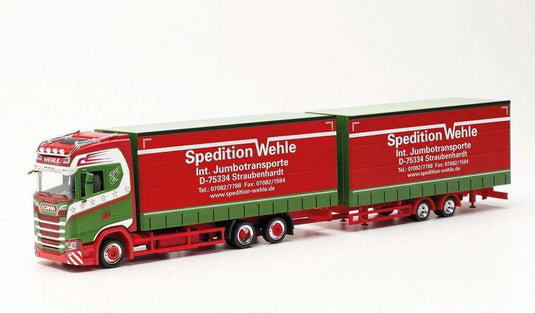 Herpa Spedition Wehle Scania CS20HD curtainside trailer 315425 /Herpa  1/87 ミニチュア トラック 建設機械模型 工事車両