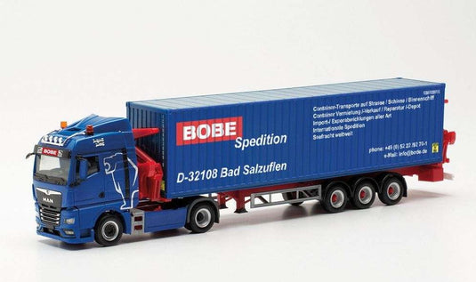 Herpa Bobe Spedition MAN TGX GM Container-side loader 315432 /Herpa  1/87 ミニチュア トラック 建設機械模型 工事車両