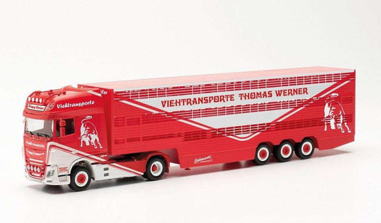 Herpa Thomas Werner DAF XF SSC animal セミトレーラー 315449 /Herpa 1/87 ミニチュア –  ラストホビー