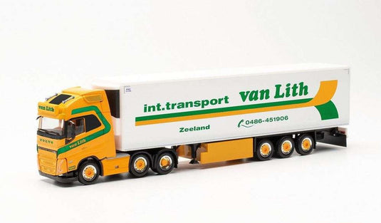 Herpa Van Lith Volvo FH Gl. XL 2020 6x2 reefer semitlrailer 315456 /Herpa  1/87 ミニチュア トラック 建設機械模型 工事車両