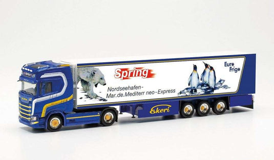 Herpa Spring Scania CS20HD reefer セミトレーラー 315586 /Herpa  1/87 ミニチュア トラック 建設機械模型 工事車両
