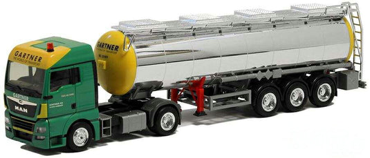 Herpa Gartner MAN TGX XLX Euro 6 Chromtankauflieger 401820 /Herpa  1/87 ミニチュア トラック 建設機械模型 工事車両