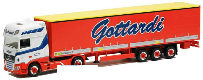 Herpa Gottardi DAF XF SSC curtainside セミトレーラー 402003 /Herpa  1/87 ミニチュア トラック 建設機械模型 工事車両