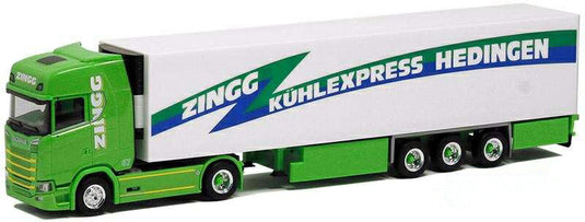Herpa Zingg Scania CS 20 HD V8 reefer trailer 5017 /Herpa  1/87 ミニチュア トラック 建設機械模型 工事車両