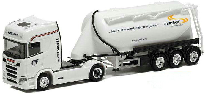 Herpa Hugelshofer Scania CR 20 HD 42cbm bulktrailer (CH) 5044 /Herpa  1/87 ミニチュア トラック 建設機械模型 工事車両