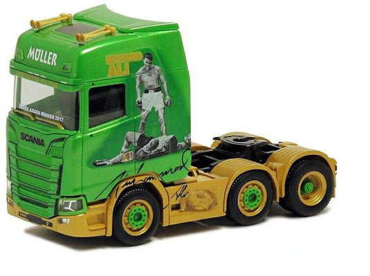 Herpa M?ller Muhammad Ali Scania CS HD Tractor 5070 /Herpa  1/87 ミニチュア トラック 建設機械模型 工事車両